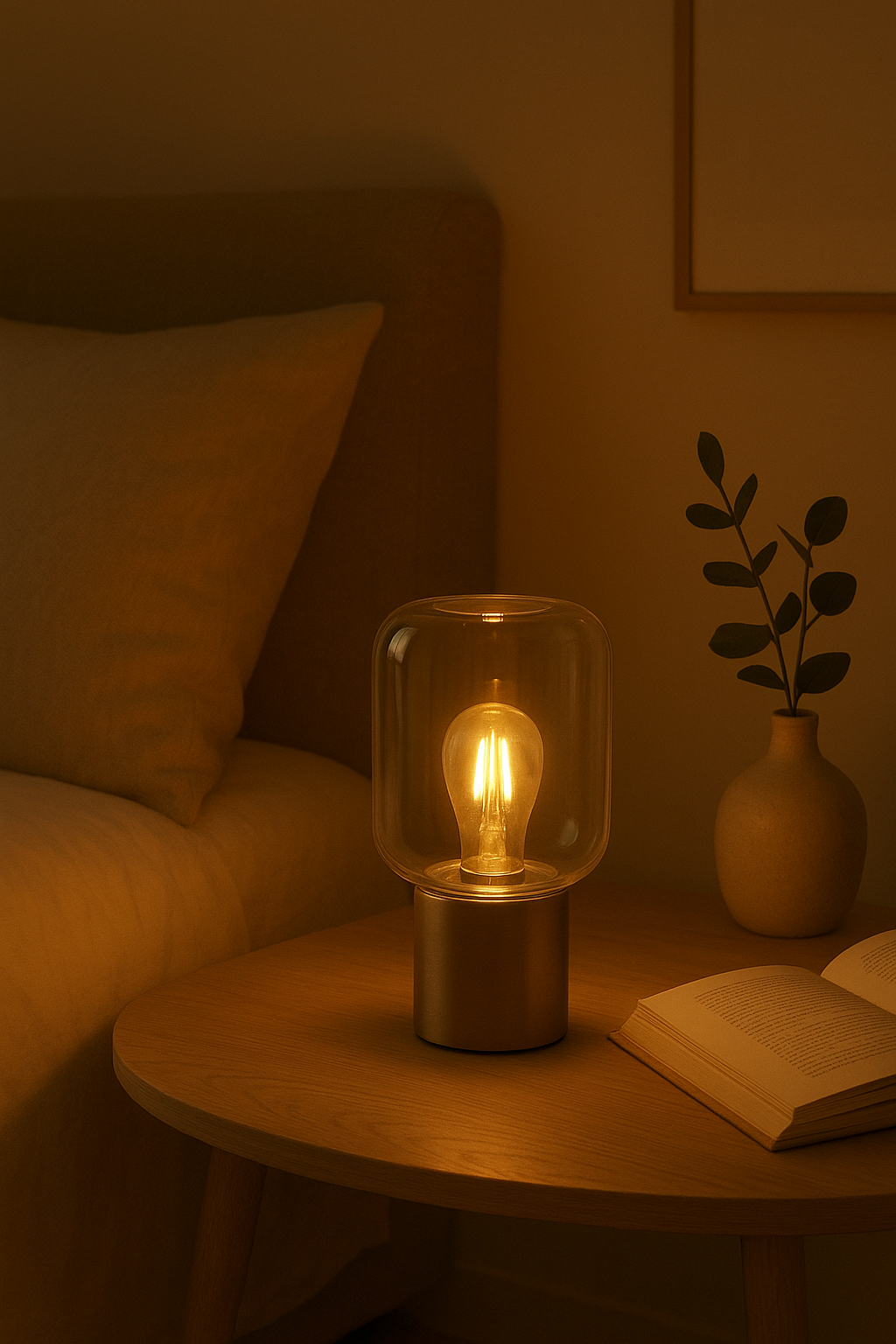 Lampe d’ambiance “Luna Glow” – Éclairez vos moments de douceur